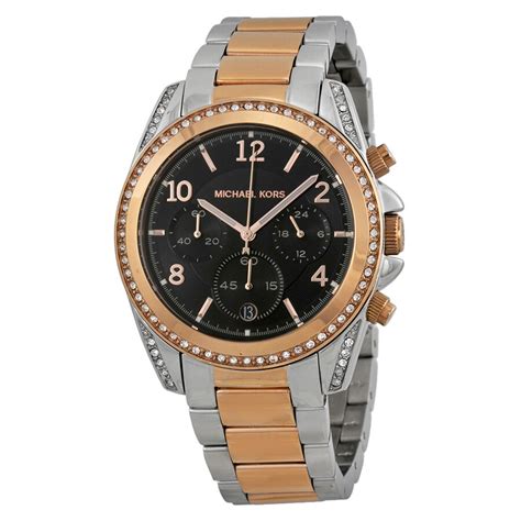 Michael Kors Blair Chronograph Black Dial Two